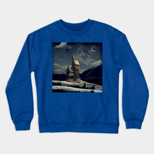 Starry Night Above The Shrieking Shack Crewneck Sweatshirt